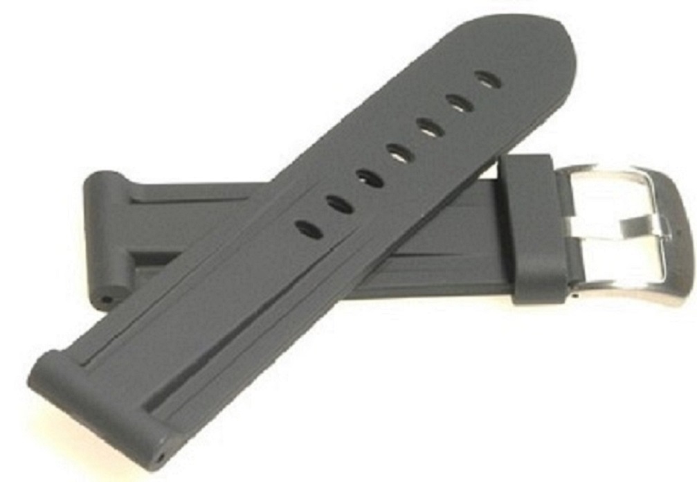 POLYURETHANE DIVE BAND BLACK MADE TO FIT PANERAI® WATCHES 20mm,22mm,24mm,26mm