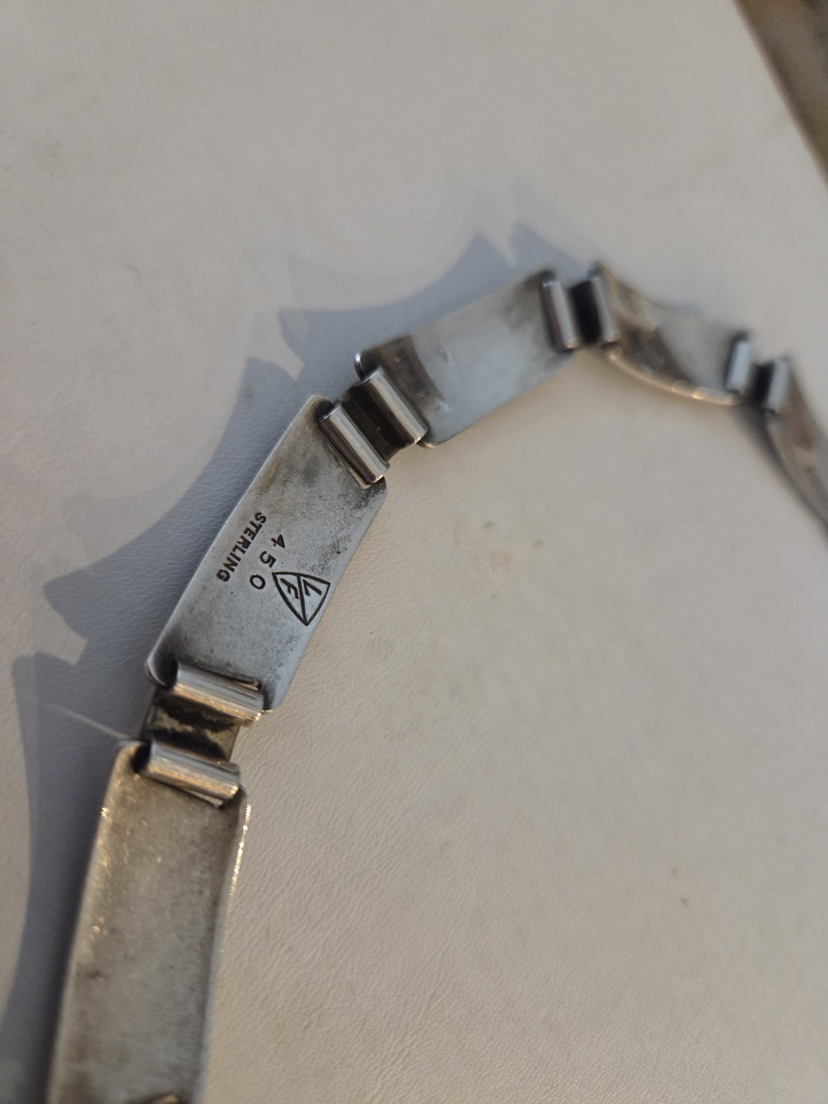 Laurence Foss Sterling Silver Necklace and Bracelet Set 95 Grams #450