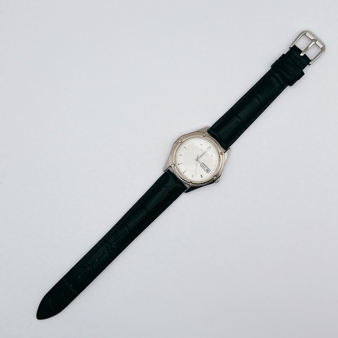 [Working/Battery/Strap Replacement] SEIKO Men’s Watch Day-Date Silver