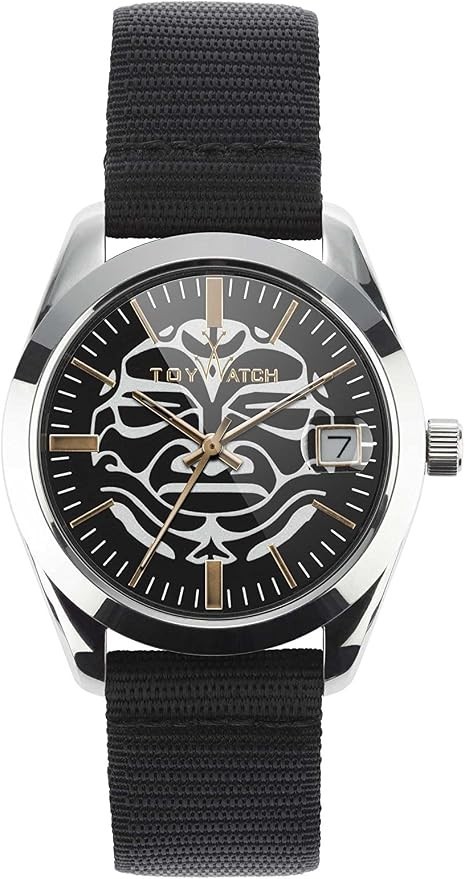 Mint Retro ToyWatch TOYPULP Champagne Dial Black Canvas Italian Watch PU01BKM