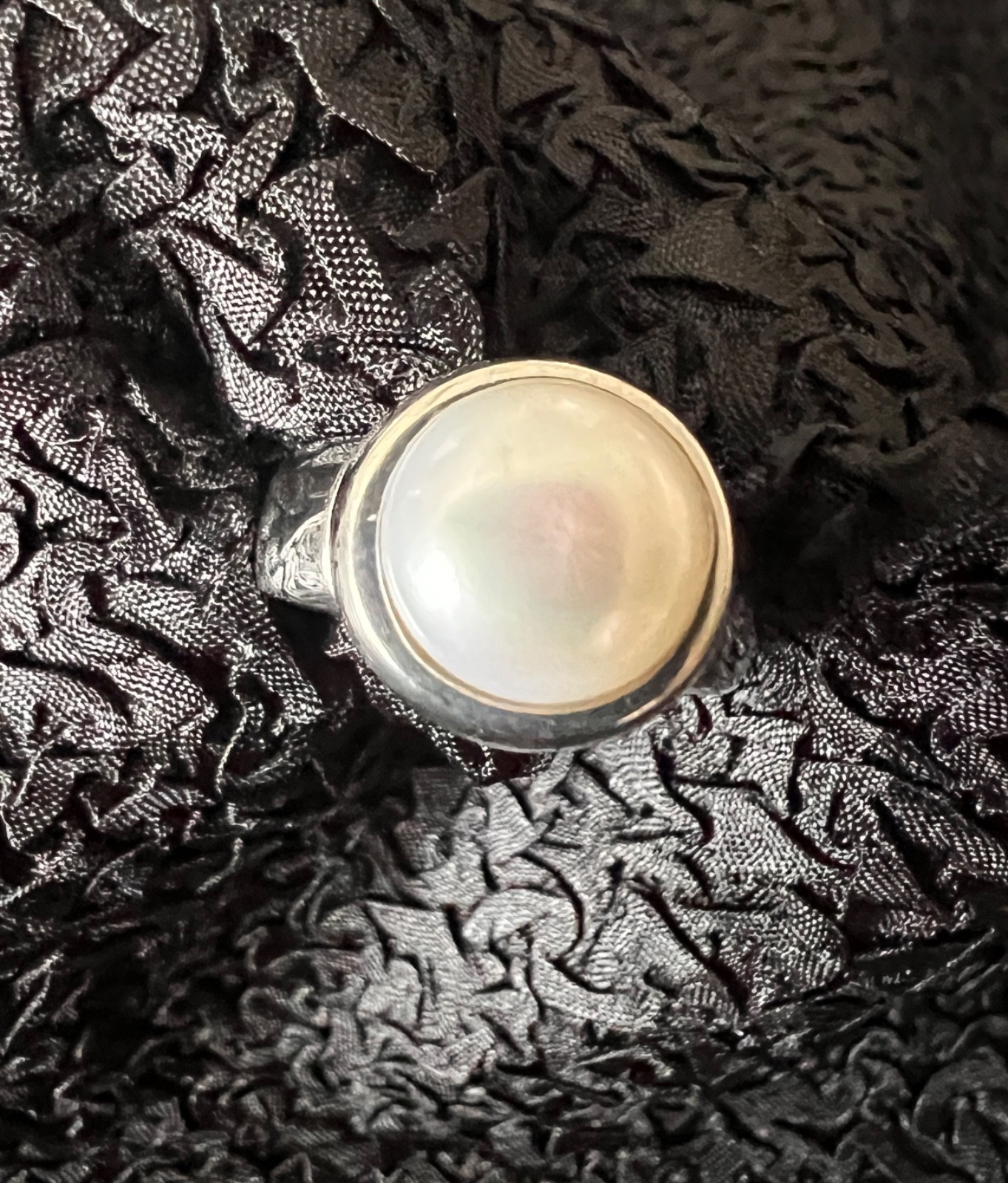 Chesley Adler White Pearl 925 Sterling Silver Ring – Multiple Sizes