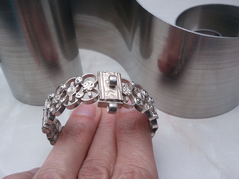 ▄▀▄ beautiful children’s bangle e.g. baptism ▀ real silver ▀ bracelet with hinge ▄▀▄