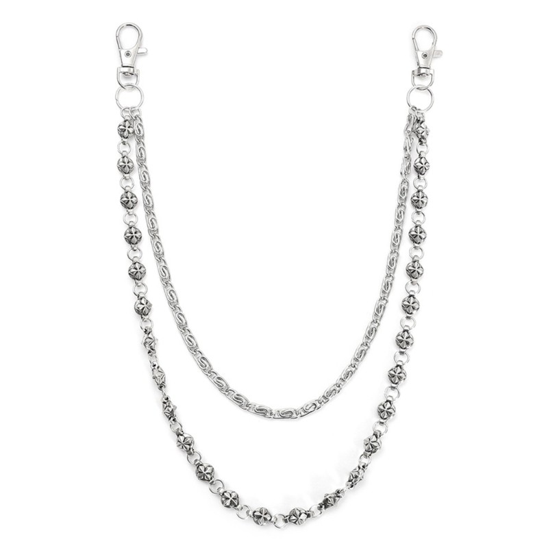Edgy Urban Waist Chain Double Layer Punk Street Wear Fashion Unisex Accessory