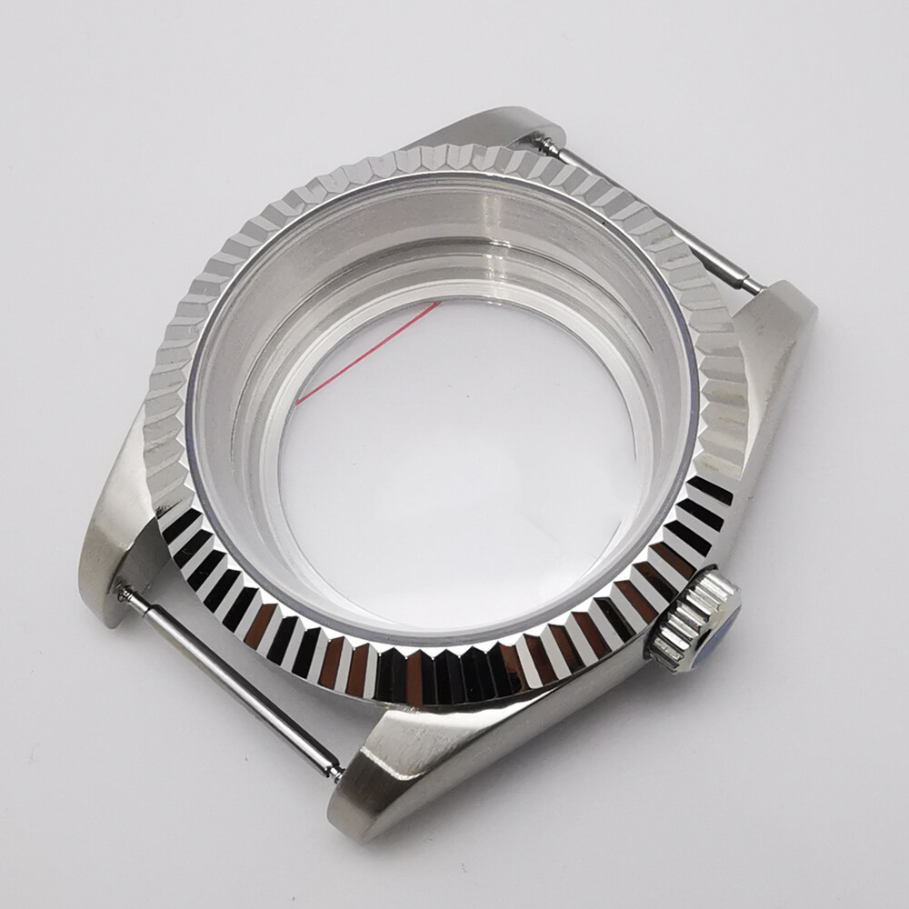 36mm/39mm sapphire brushed case polished bezel fit NH35 NH36 Miyota8215 ETA2824