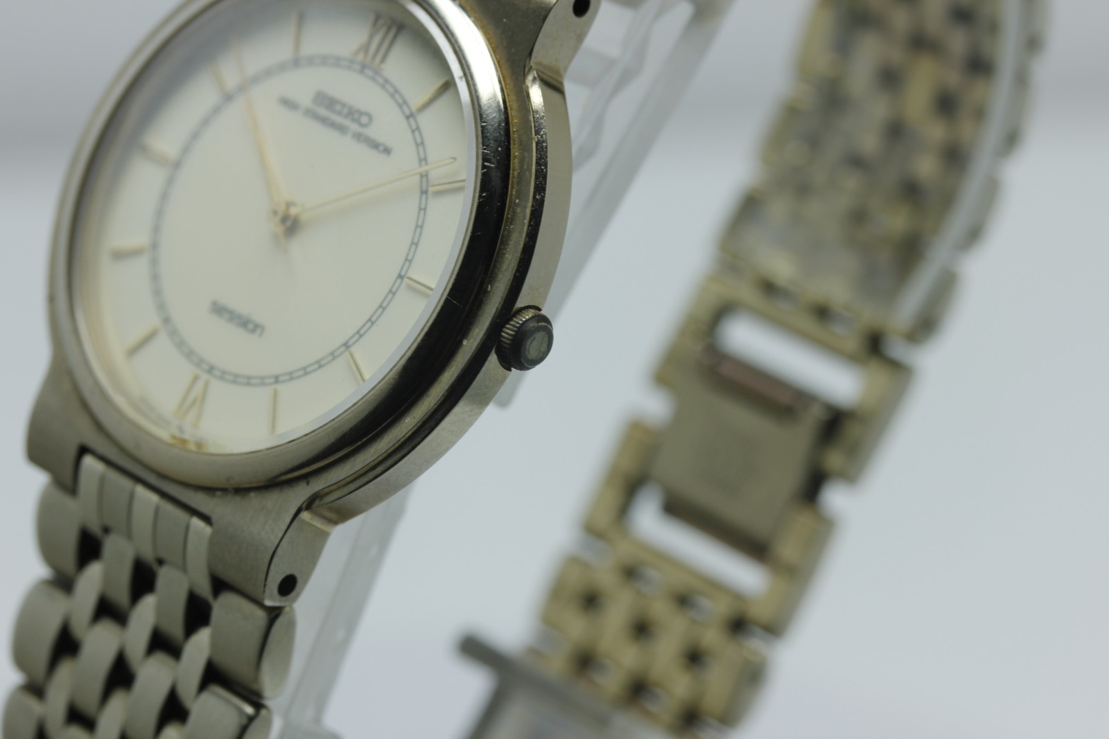 SEIKO Session 8N41-7010 Quartz Two-Tone Analog Bracelet Watch Dial 34mm from JPN