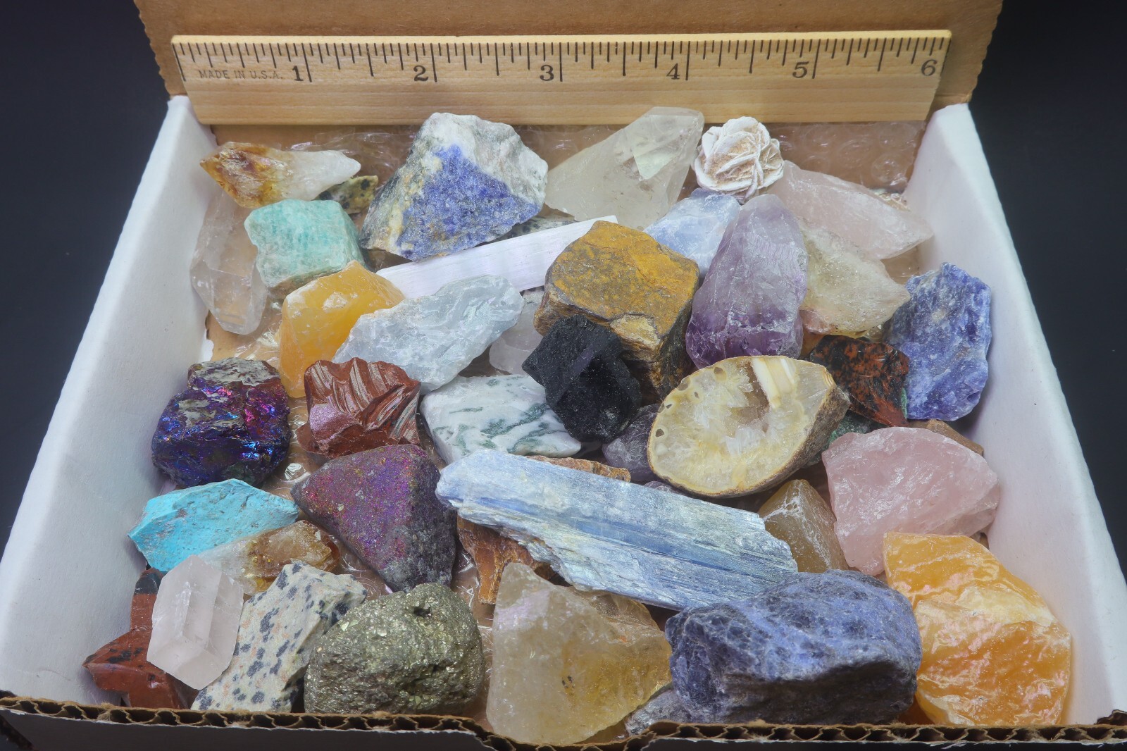 Crafters Collection 1 Lb Natural Crystals Mineral Specimens Mixed Gemstones