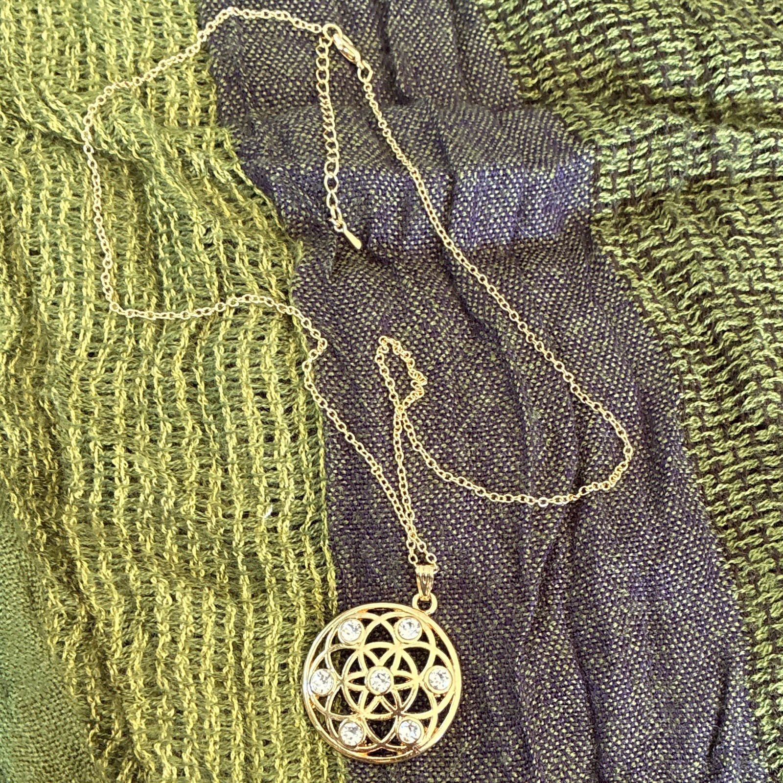 Goddess Flower Necklace With Lobster Claw Fastener