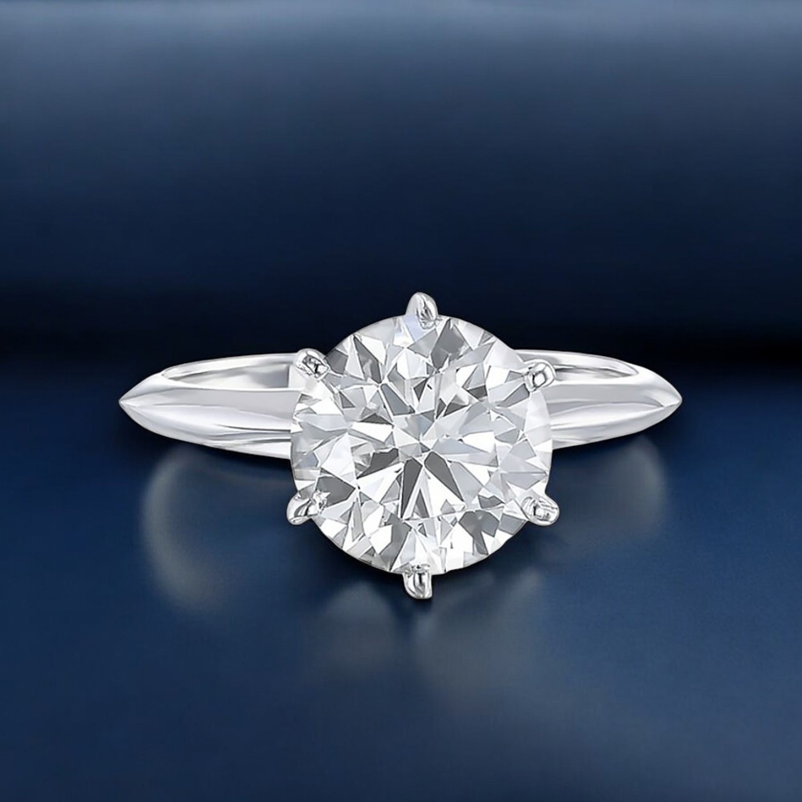 Customised : Engagement Ring Semi Mount Round Cut Setting Solid 950 Platinum
