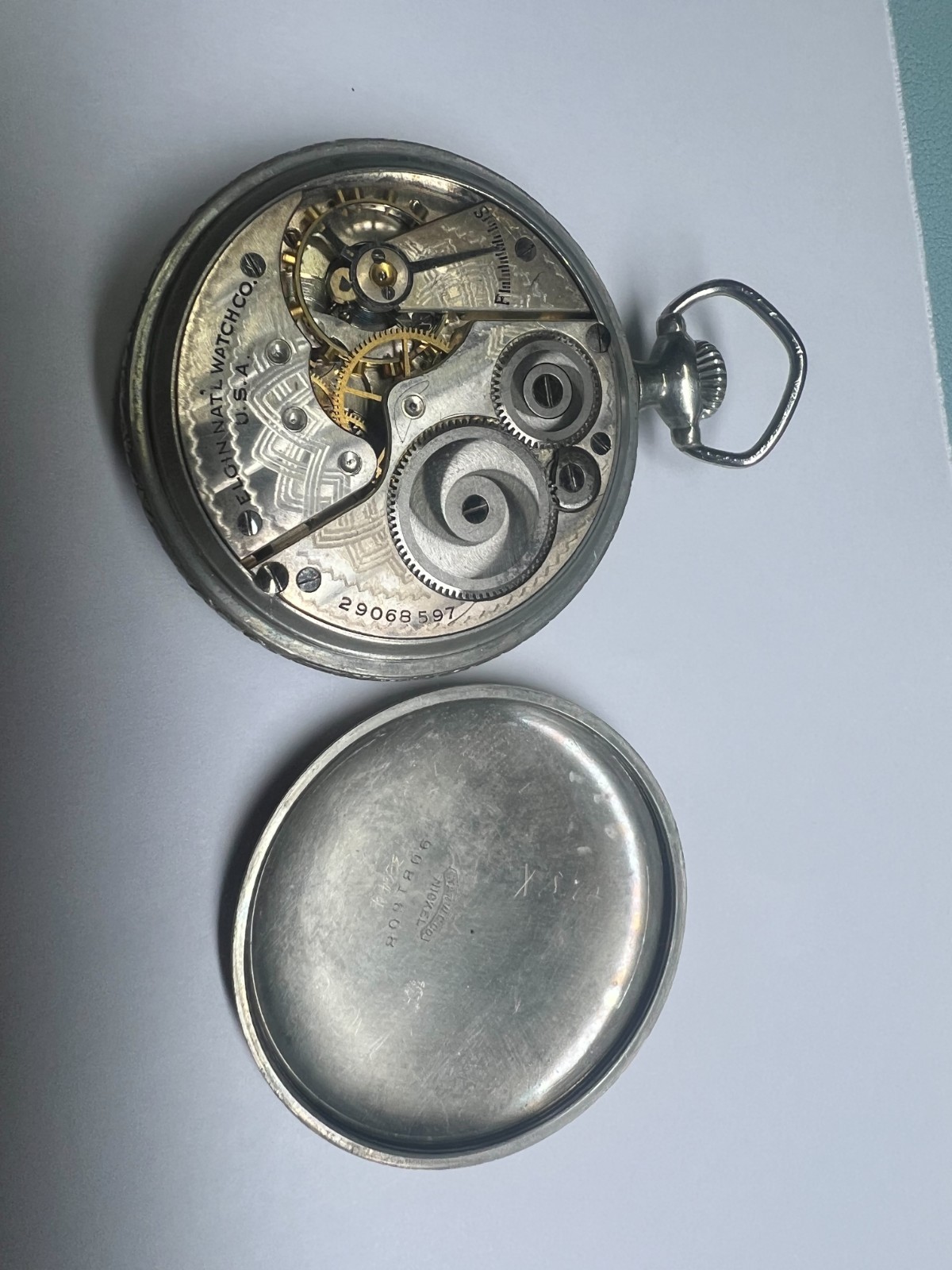 56. Elgin Y1926 pocket watch G 291model 7 Class 110 running