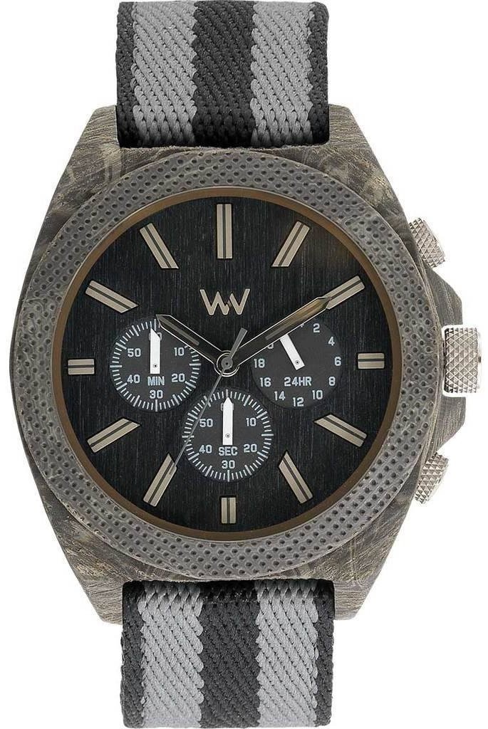 WeWOOD Phoenix Chrono Teak Black Watch – No Import Fees – FedEx Shipping