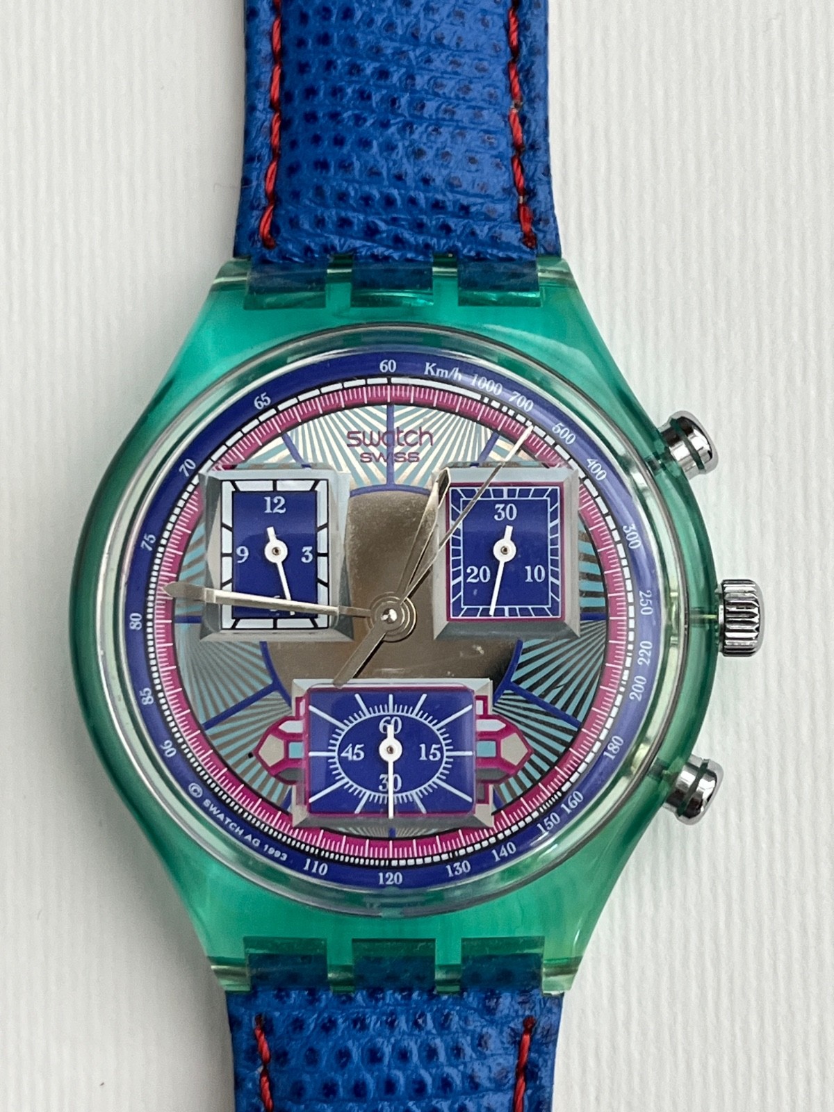 Swatch Chrono 1994 – SCN112 – ECHODECO – SR936 SW – Excellent condition