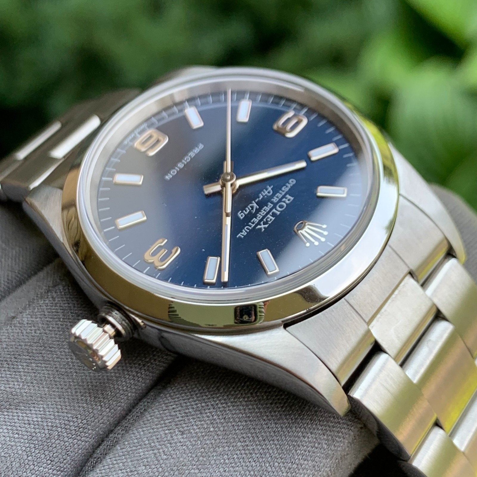 2004 Rolex Air-King Oyster Perpetual 14000M Blue Dial Automatic Watch – Mint