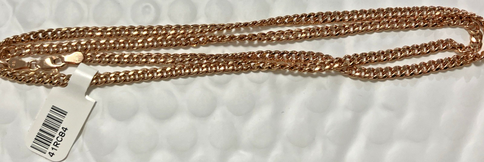 10kt Real Rose Gold Cuban Chain 8.4Grams 4mm 24” Starz Brand New with Tag 10k