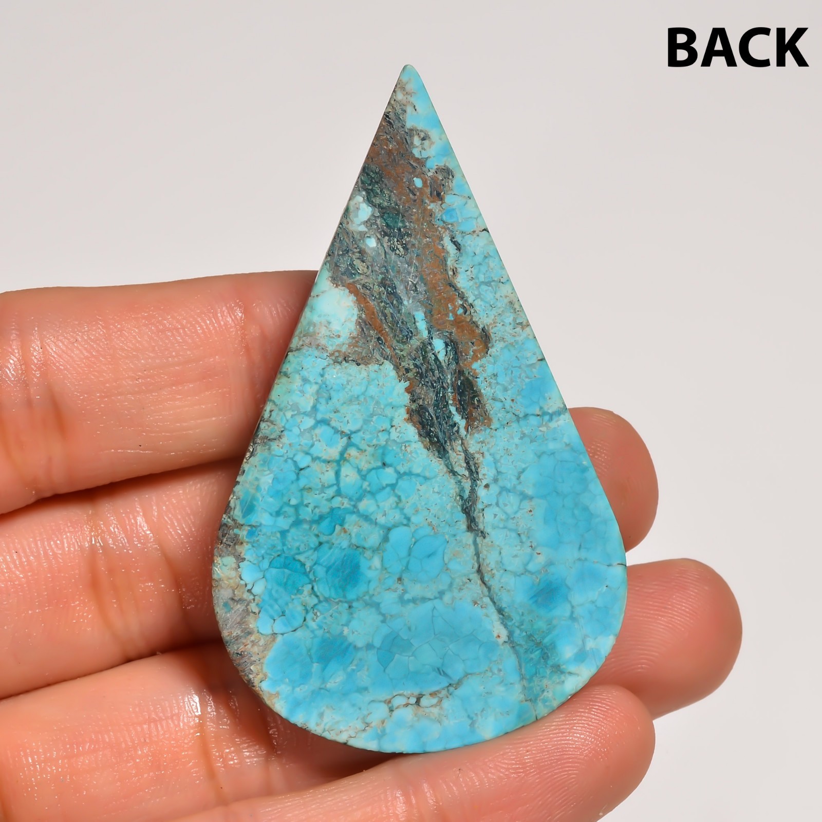 657 Cts. Natural DESIGNER TIBET TURQUOISE Pear Shape Cabochon Gemstone Lot~8Pcs~