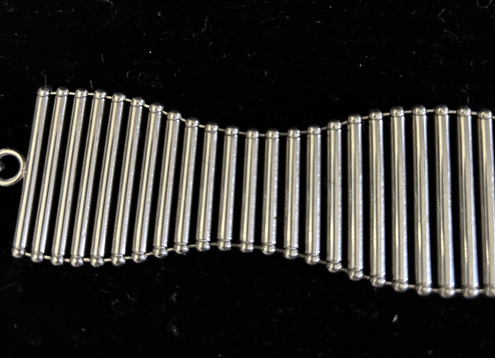 Vintage INOX Woman’s Stainless Steel Bracelet Size 7 1/2 29 Grams