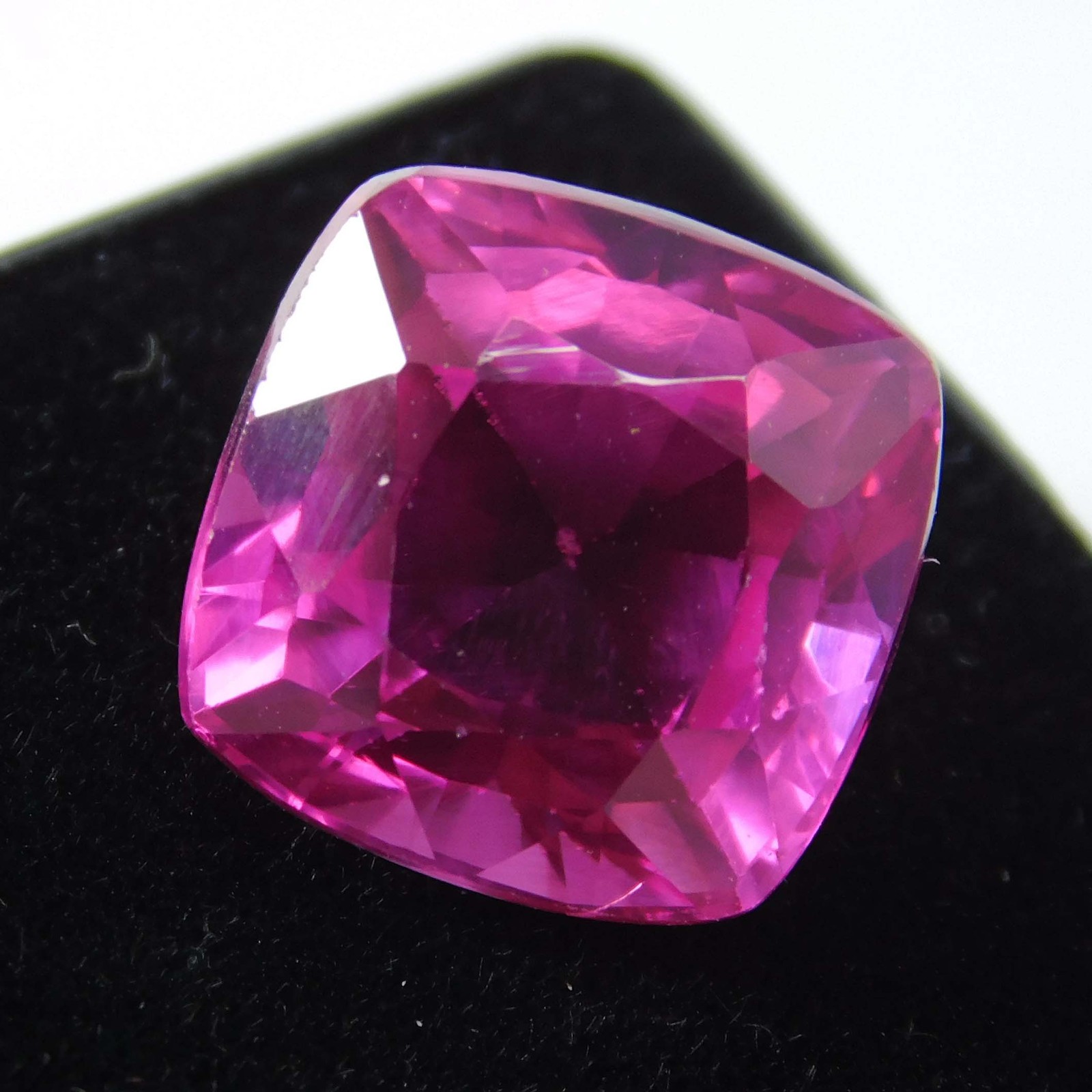 9.45 Carat Natural Pink Ruby Square Cushion Cut Loose Gemstone CERTIFIED