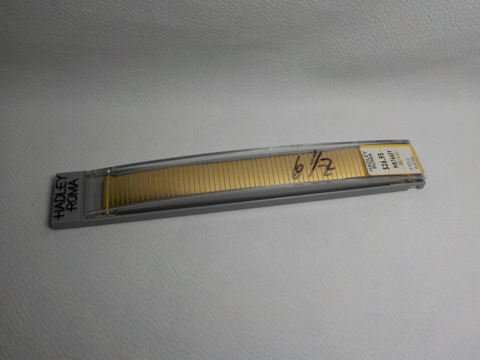 Hadley Roma MB7665Y SQ 17-21mm Stretch Stainless Watch Band Bracelet #1