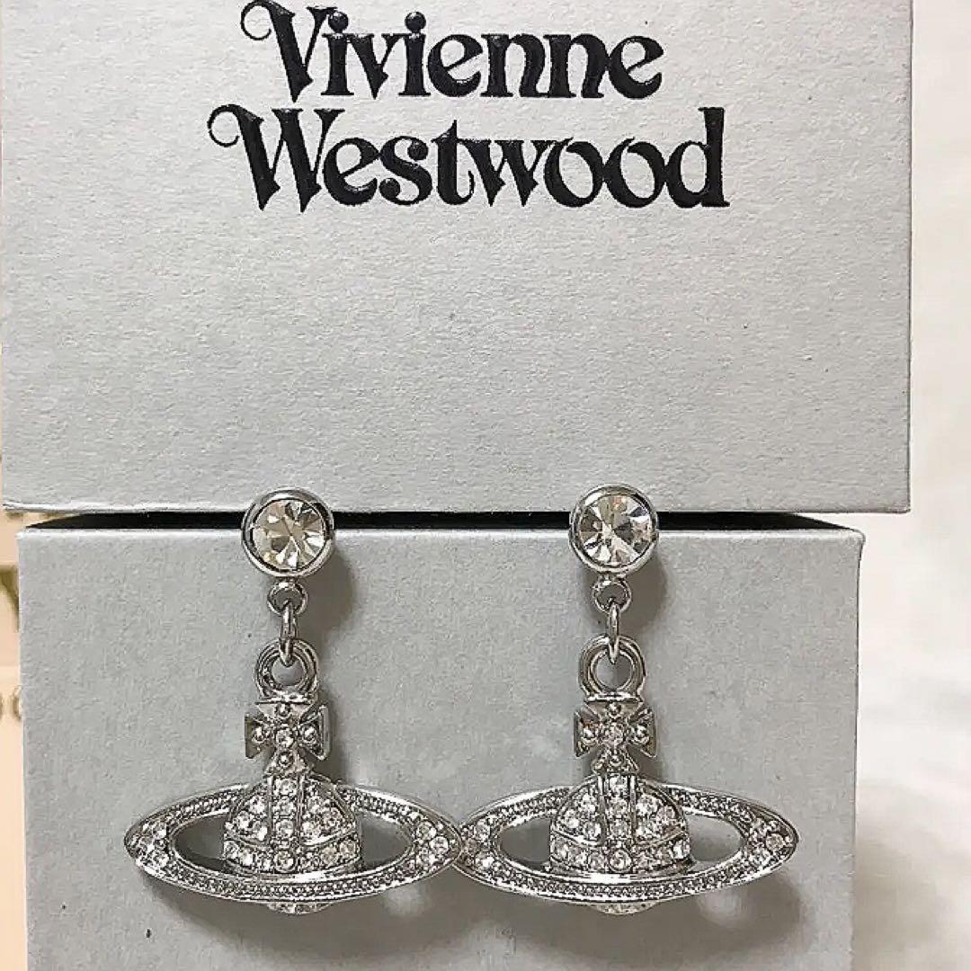Vivienne Westwood Earrings Pierce Mini Bas relief Silver NO BOX