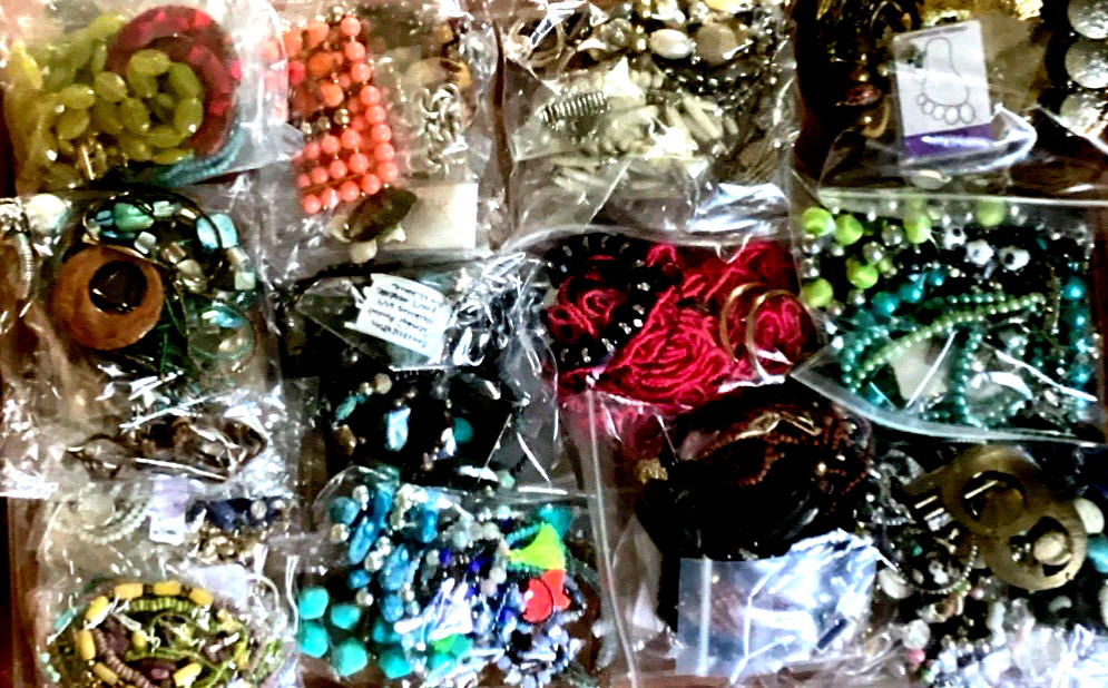 1/2LB Jewelry TREASURE Estate Lot with a Boho, Beach, Gypsy Theme ALL WEARABLE