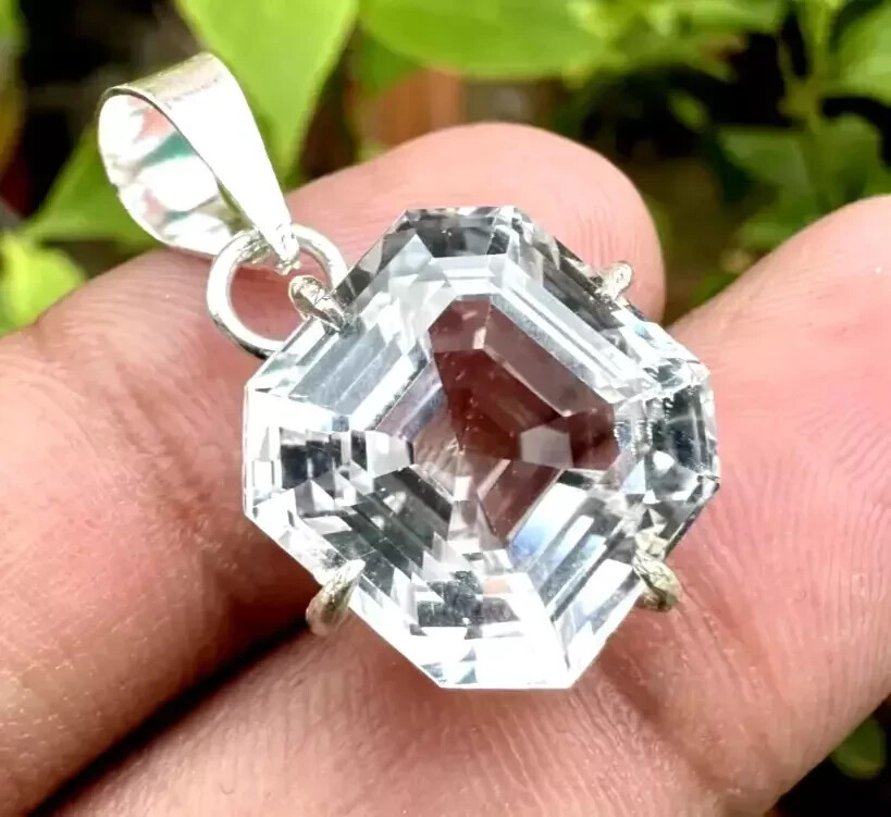 Natural 20 Ct Ceylon White Sapphire Asscher Cut AGL Certified Loose Gemstone