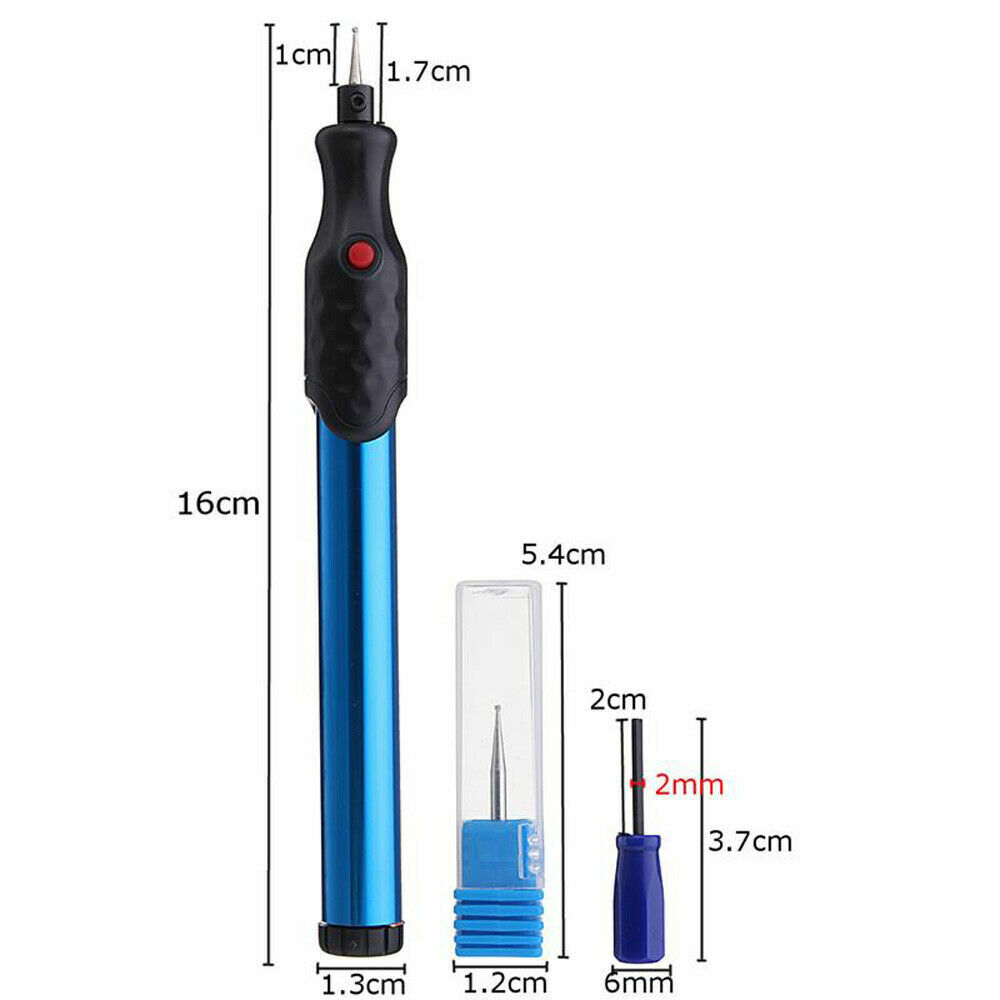 Electric Micro Engraver Pen DIY Engraving Tool Kit for Jewelry Wood Glass Metal