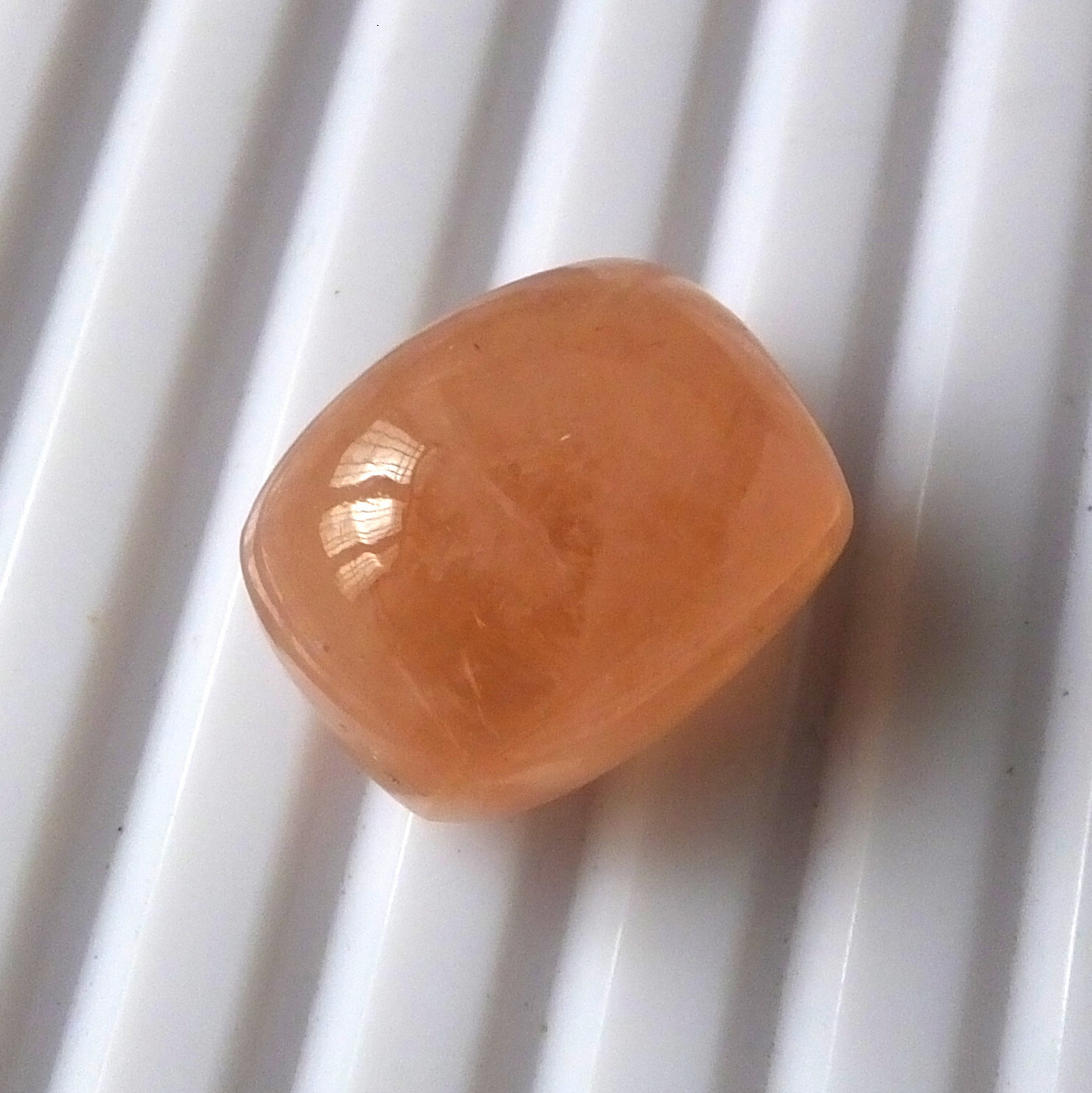 28.00 Carat Natural Peach Morganite Cabochon Cushion Cut Loose Gemstone 18X14 mm