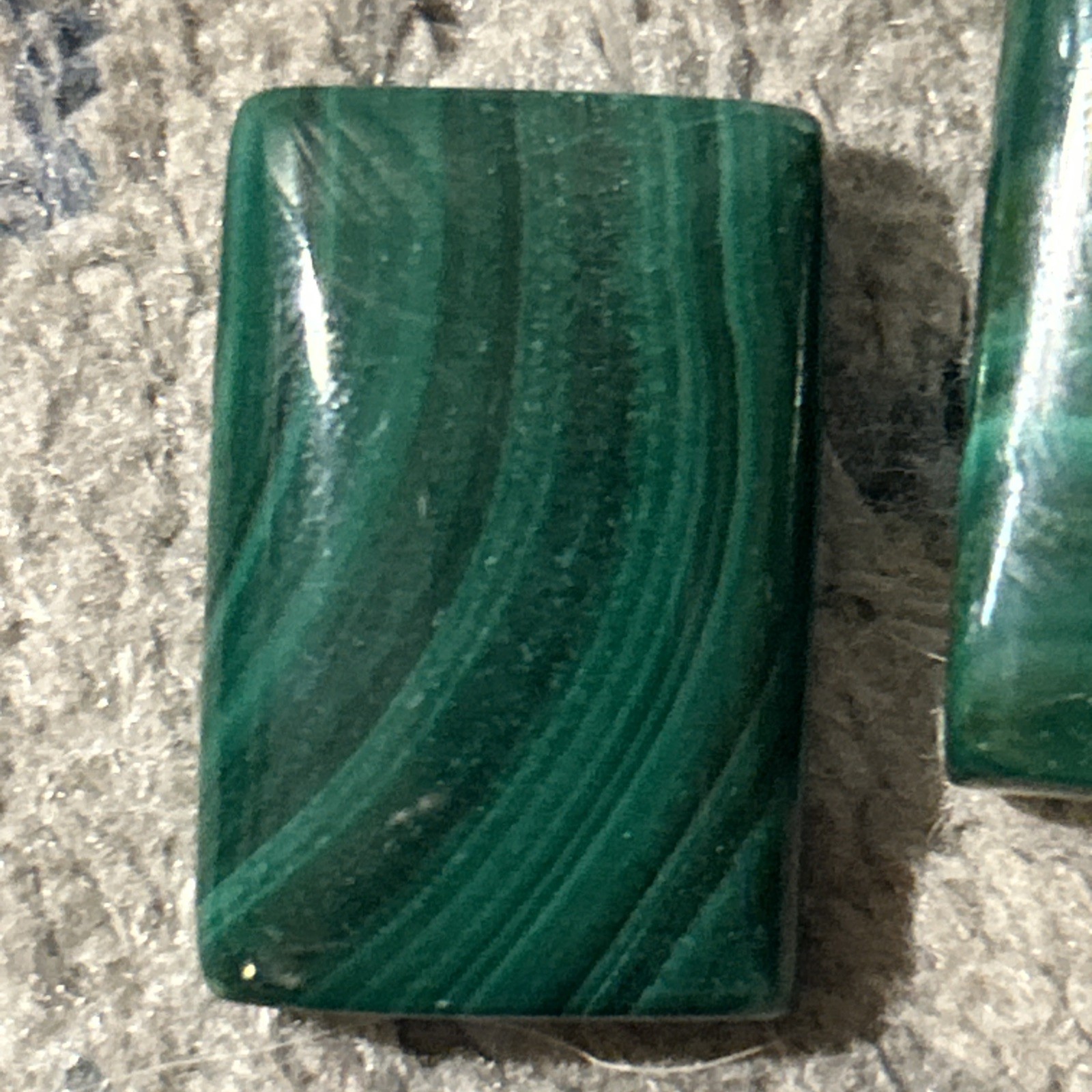 5 Malachite Smooth Cabochon Gemstones – Natural Jewelry Making Pendants