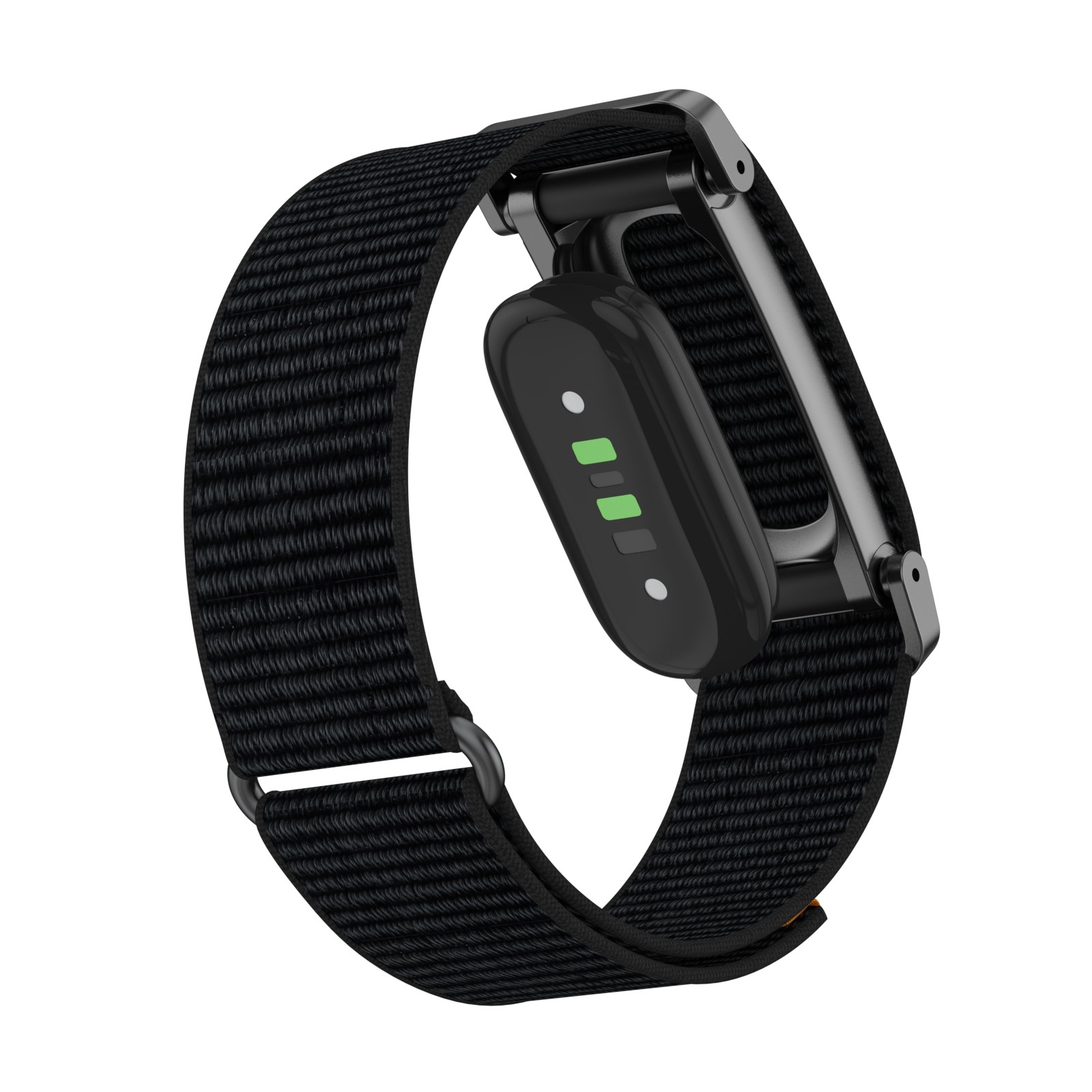 For Google Fitbit Air Breathable Nylon Adjustable Strap Bracelet W/ Metal Frame