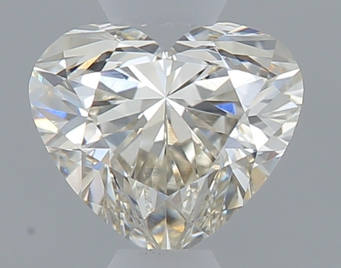 0.35 Ct GIA Certified 100% Natural Diamond L Faint Brown/ VVS Clarity Heart 4 MM