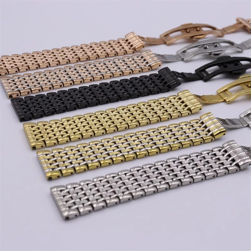 14mm 16mm 18mm 20mm 22mm Metal Bracelet Stainless Steel Watch Band Strap New