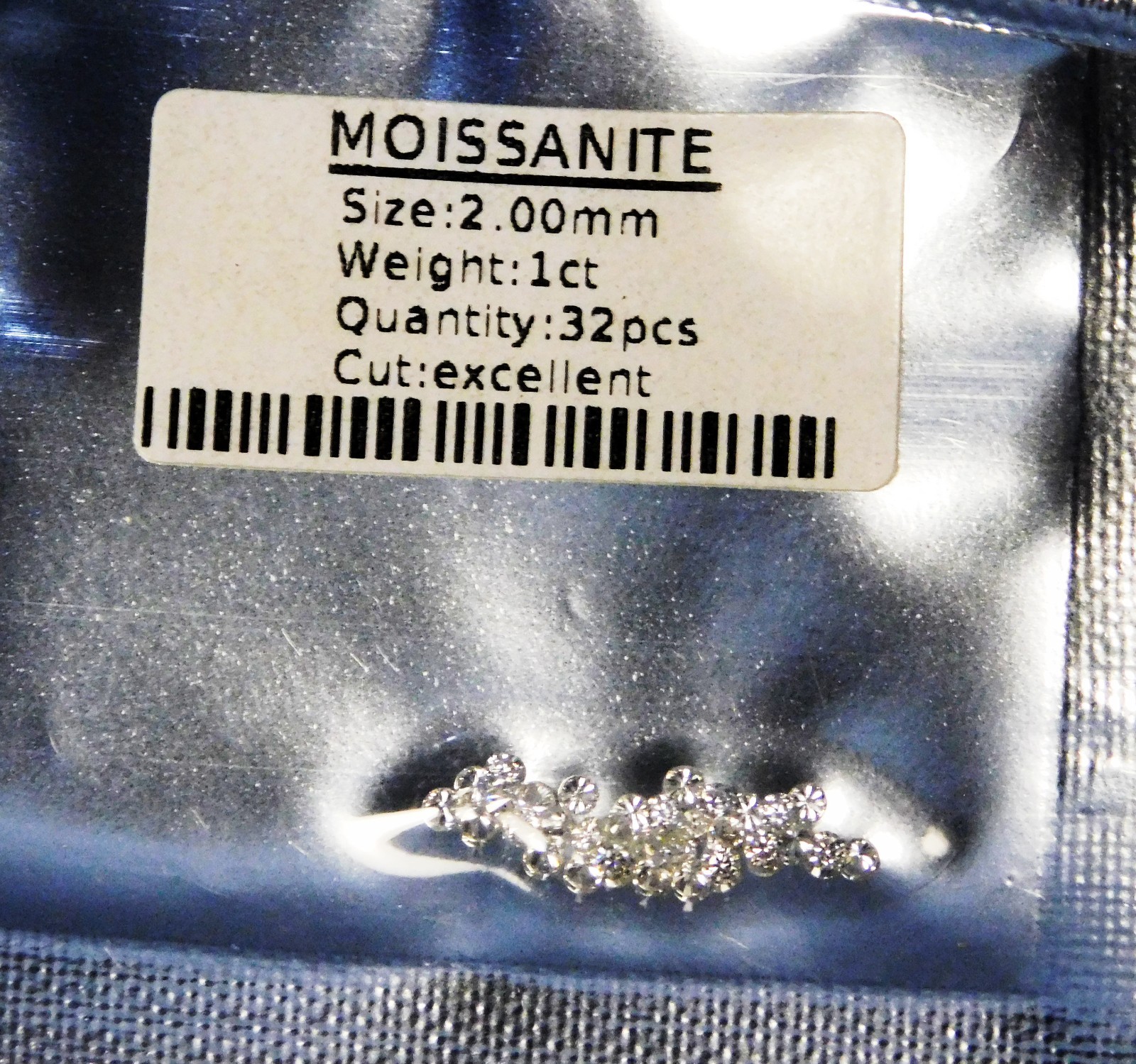 Real Moissanite 1 mm to 6 mm Lot VVS1 Color D Loose gemstone