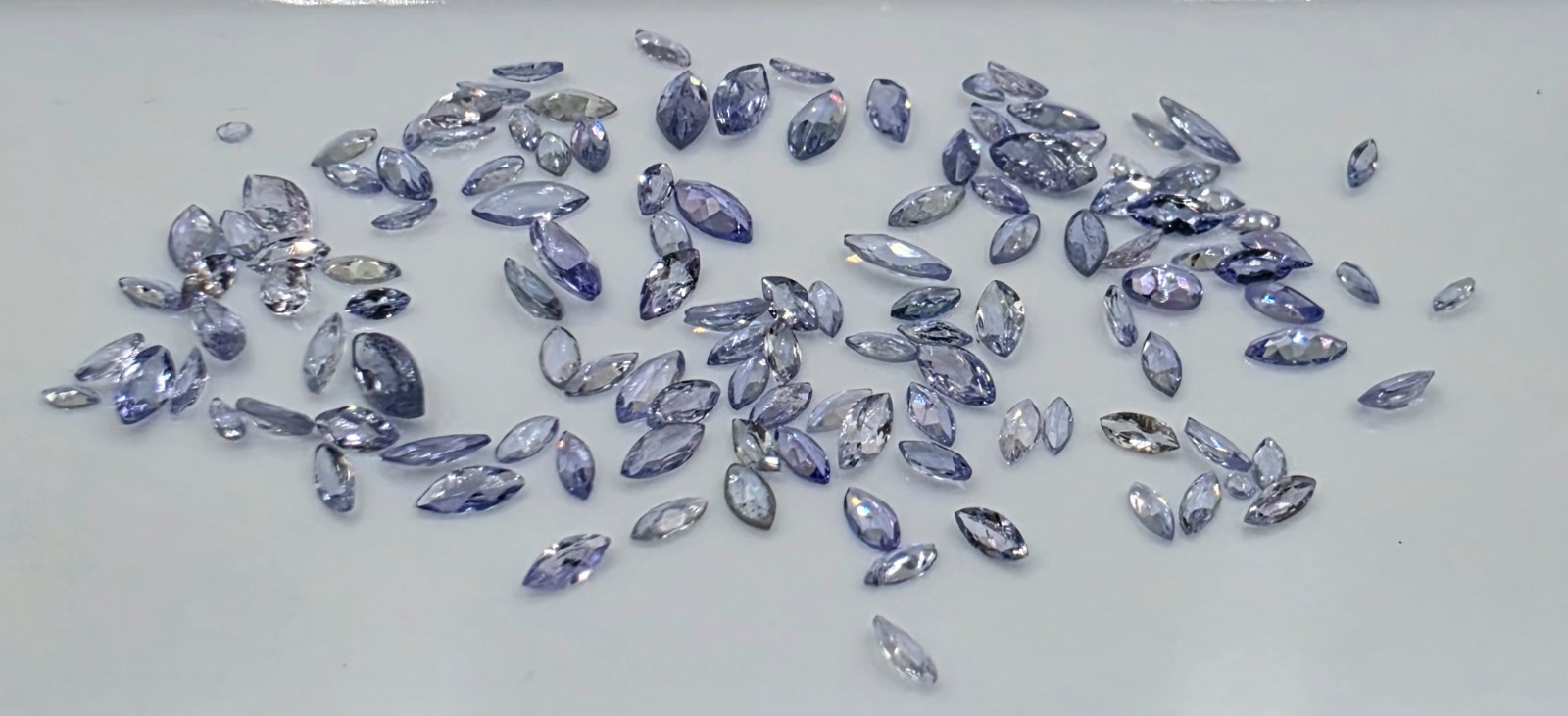 10.0 CTW Mixed Marquise Cut Tanzanite Parcel 100+ Loose Gemstones Labeled Gems