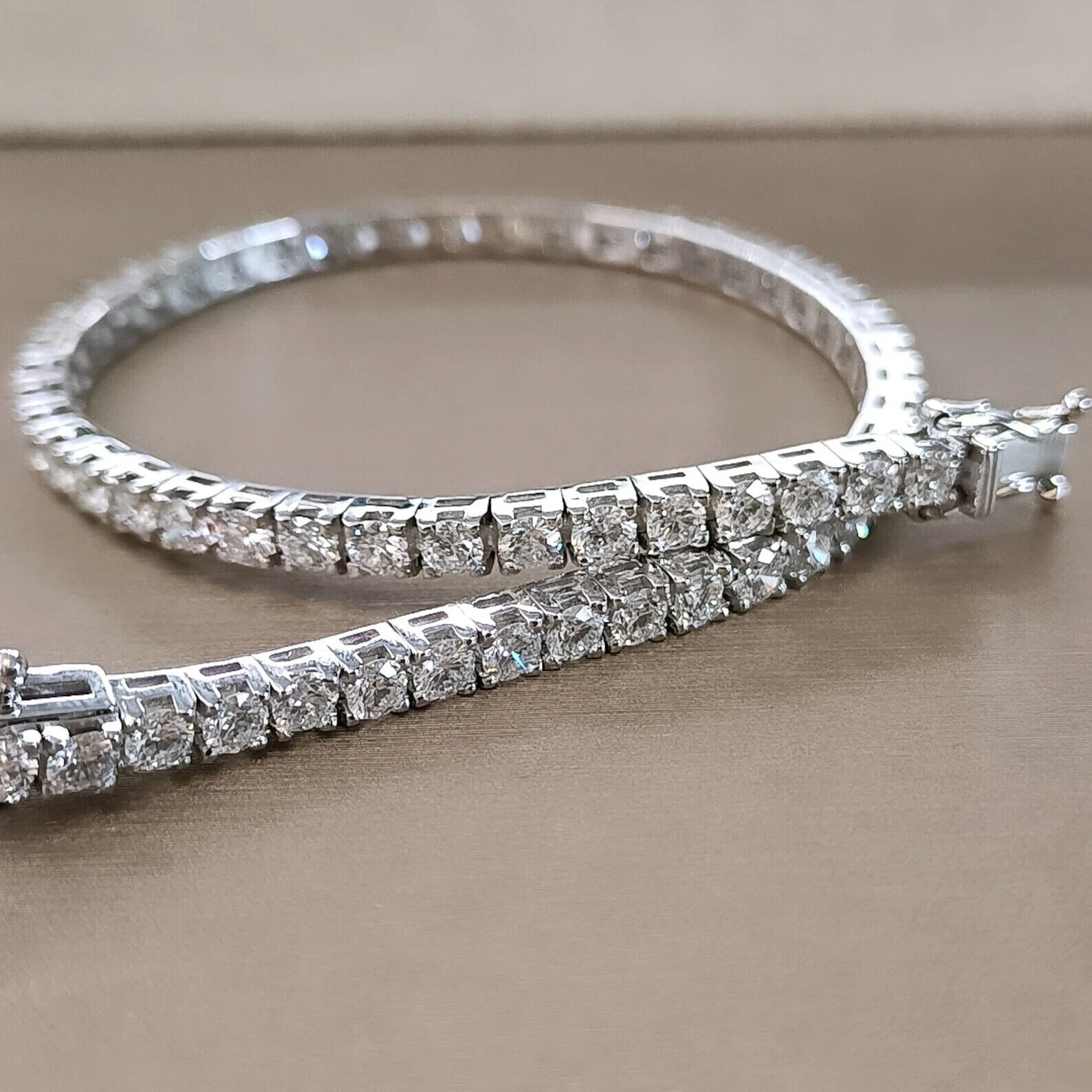Specially For Her Birthday 6Ct Lab Grown Diamond Tennis Bracelet 925 Silver 8″