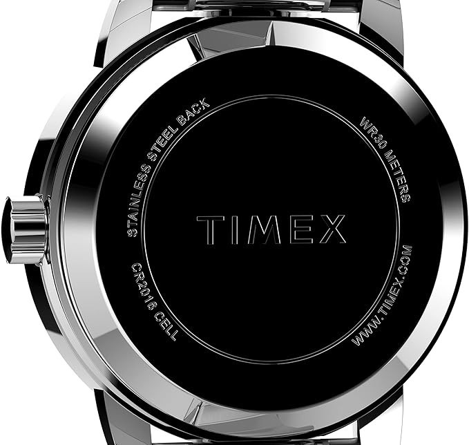 Timex Women’s Easy Reader 25mm Perfect Fit Watch – Silver-Tone Case Black Dial
