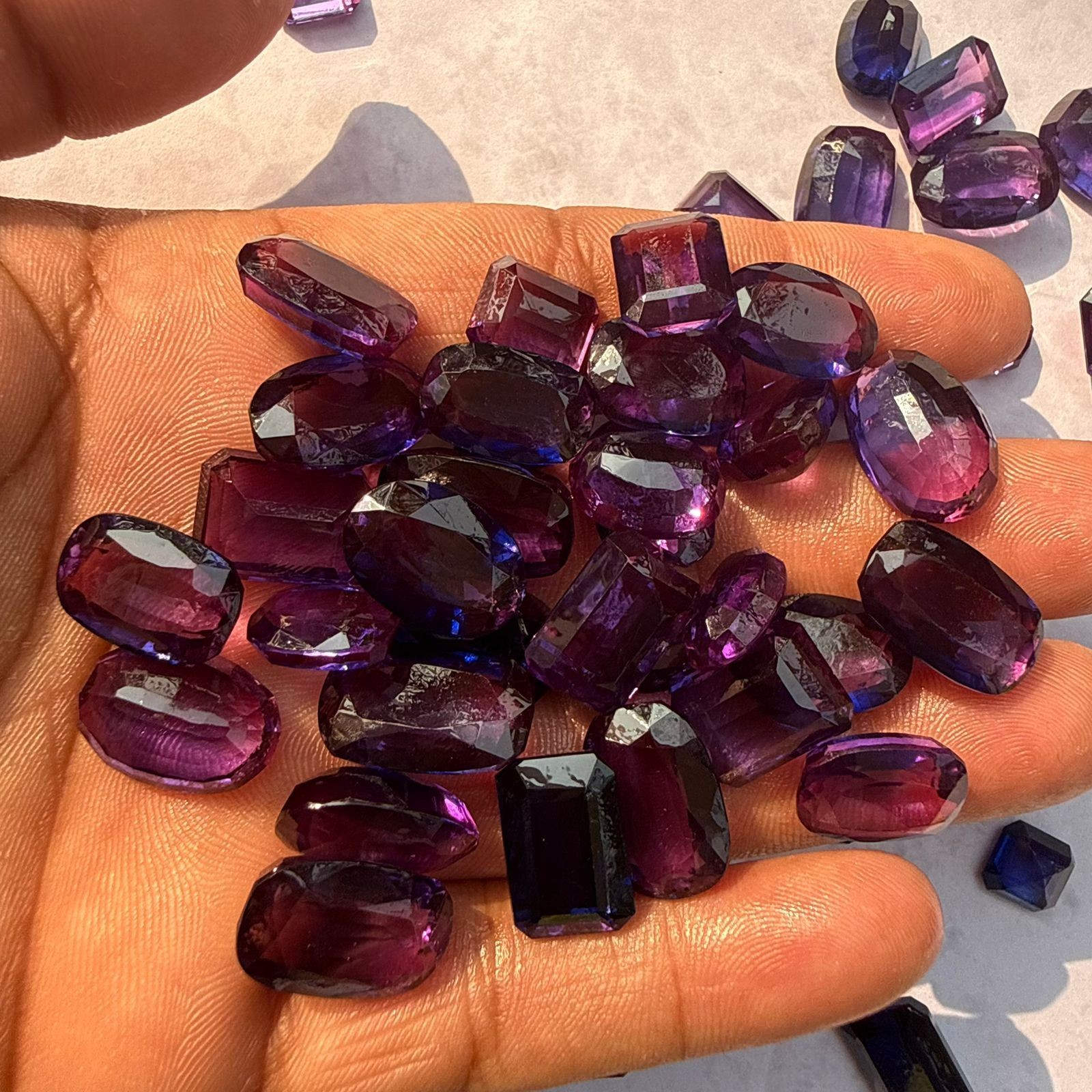 250 Ct Natural Purple Tanzanite Lot – Mixed Shapes – Premium Loose Gemstones