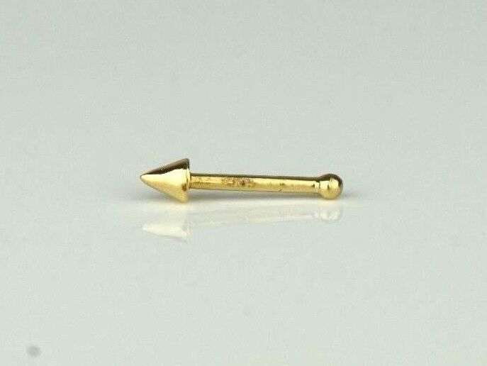 14k Yellow or White Gold Nose Piercing Stud