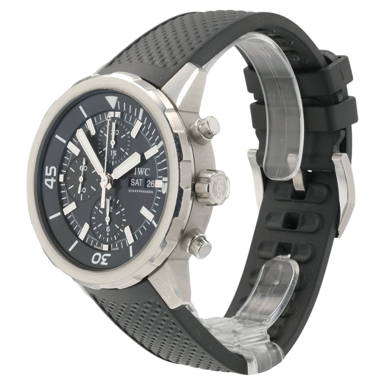 IWC Aquatimer Black Dial Stainless Steel 44mm Automatic Men’s Watch IW376803