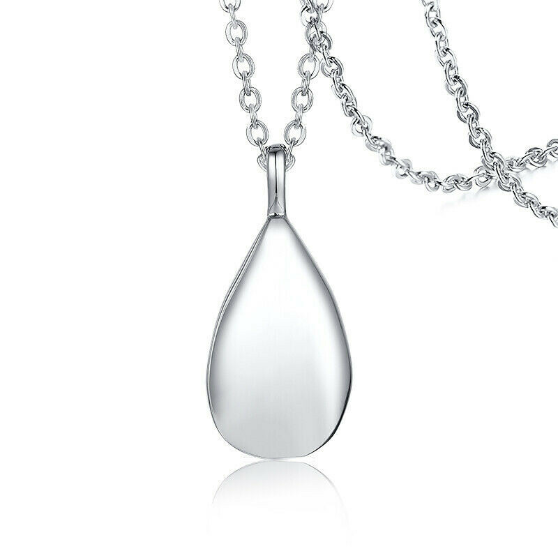 NEW Teardrop Ashes Urn Necklace Cremation Memorial Keepsake Jewelry,With Tool