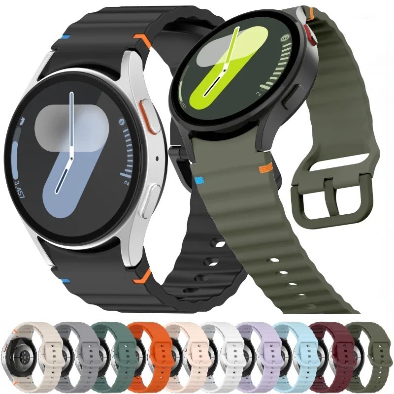 Strap For Samsung Galaxy Watch 7/6/5/4/FE 40/44/47mm Silicone Sport Watch Band