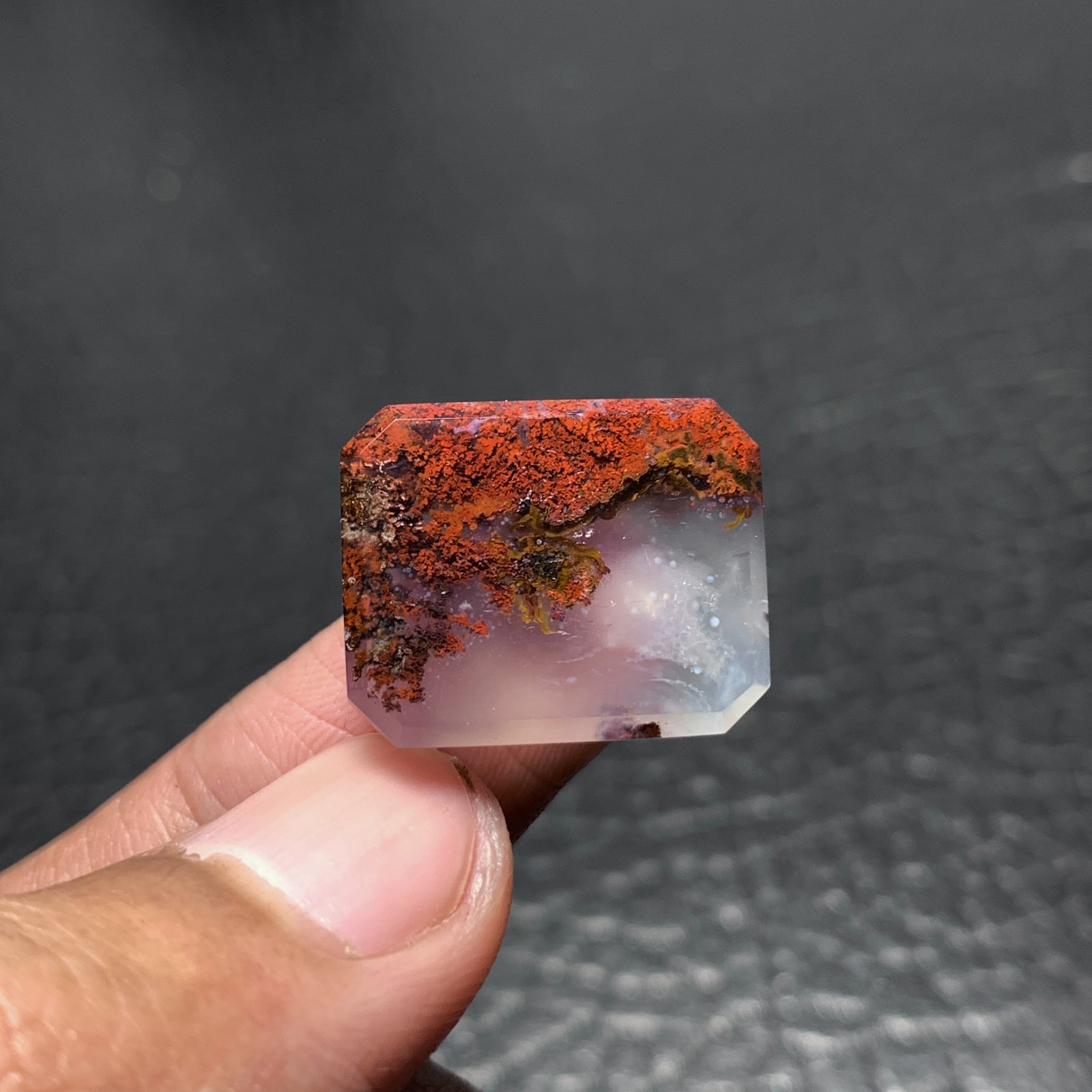 Scenic Moss Agate Cabochon 20x16x5mm High Quality 18.5 ct