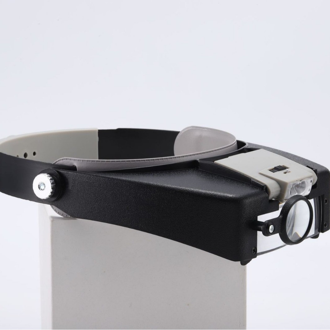 Jewelers Head Headband Magnifier LED Illuminated Visor Magnifying Glasses Loupe