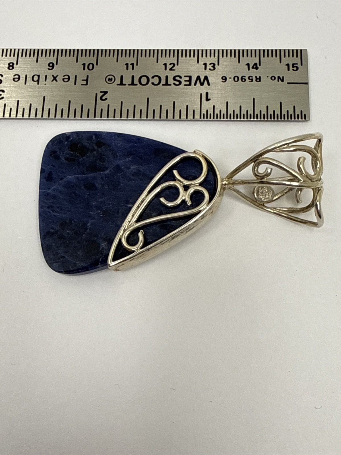 Jay King DTR Mine Finds Sodalite Pendant 925 Sterling Rich Royal Blue READ