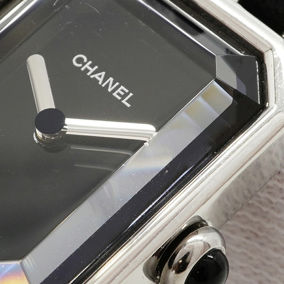Chanel Première L H0451 20.1mm Black Dial Quartz Women’s Wristwatch #OTW242