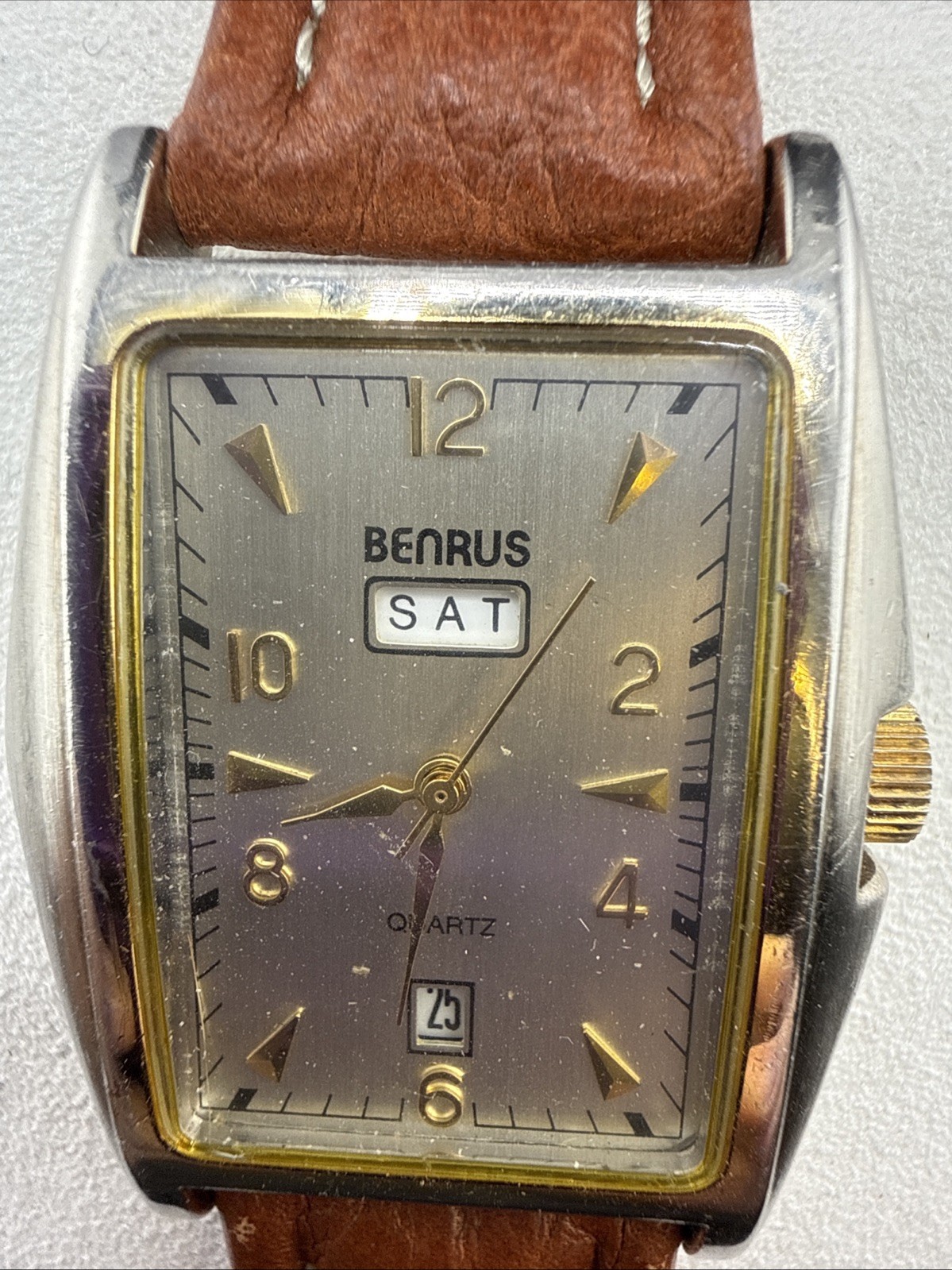 Vintage Women’s Benrus Day/Date Watch New Straps And Battery Fully Functional