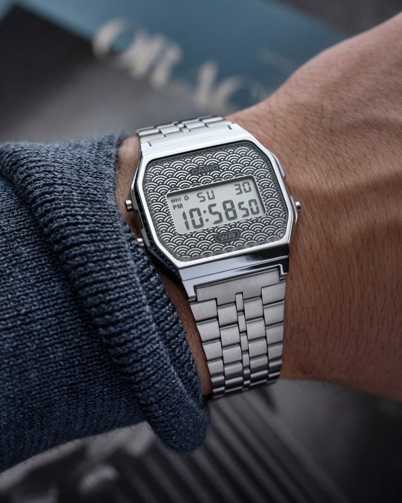 Casio A159WEVJ-7 Limited Edition Made in Japan Silver Digital Watch New