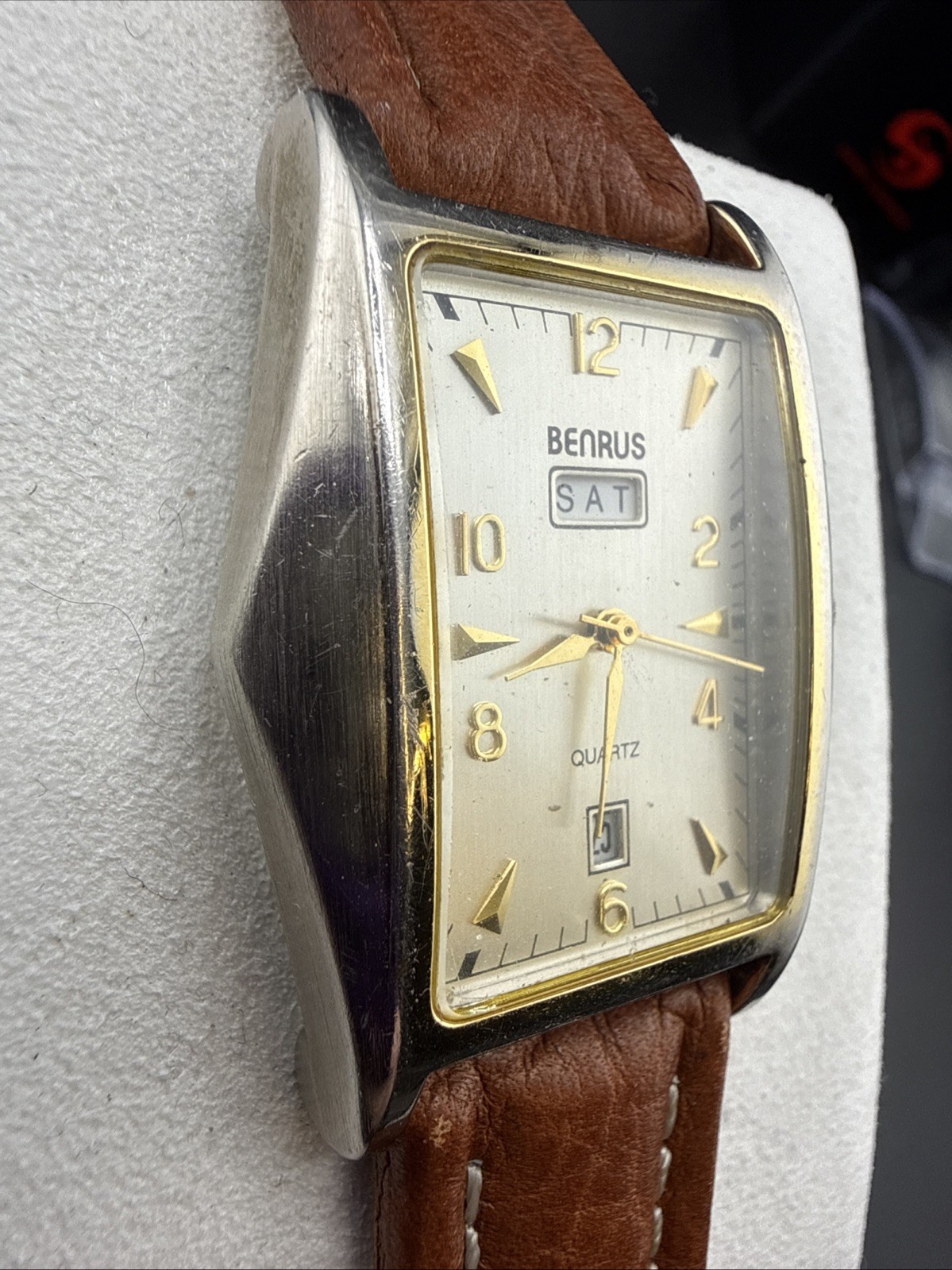 Vintage Women’s Benrus Day/Date Watch New Straps And Battery Fully Functional