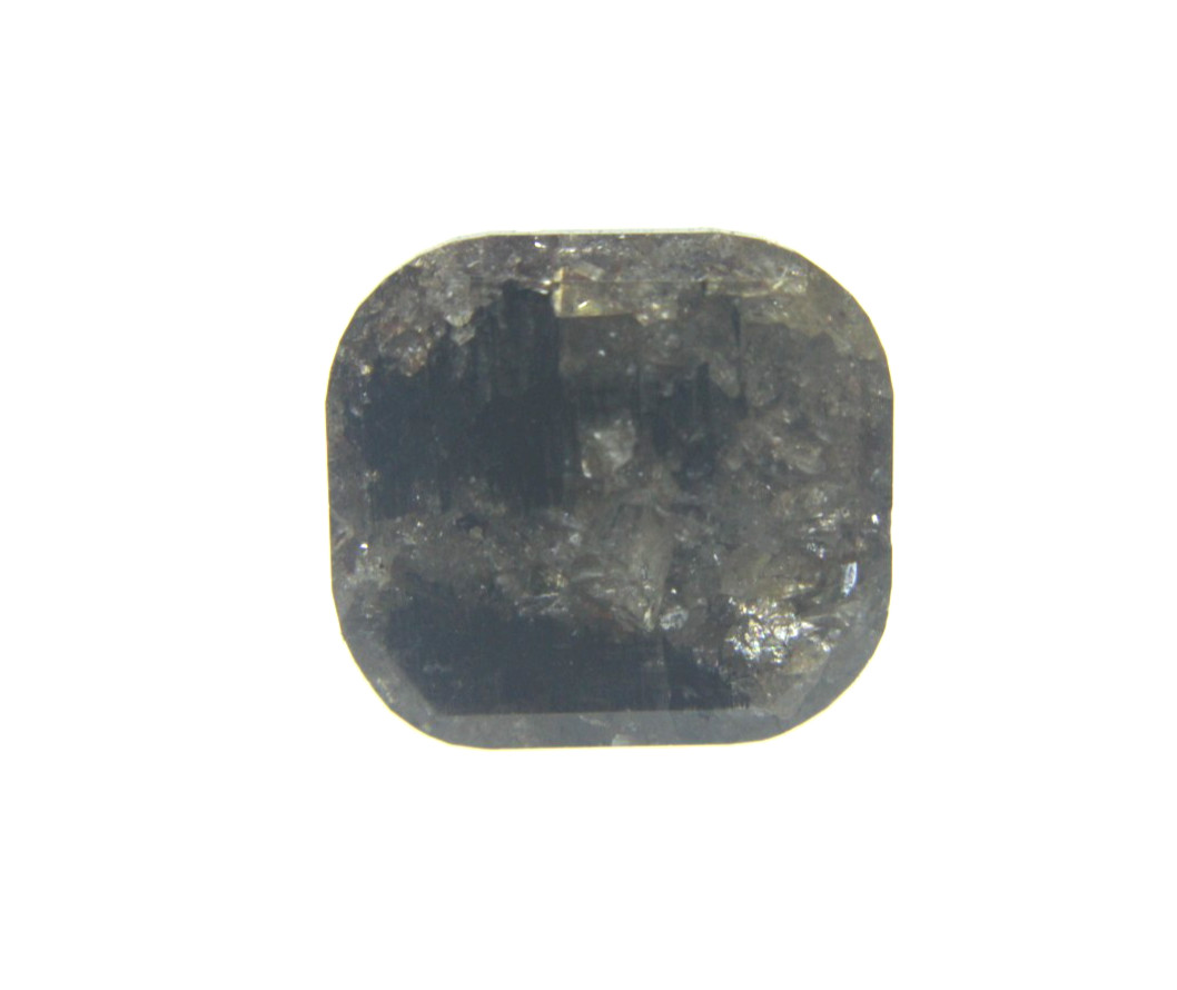 3.58Cts Checker Rose Cut Diamond Brown Cushion Cut 9.05×8.33×4.94 MM
