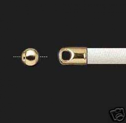 100* Gold Plated CORD ENDS 4.5mm Glue in Cord Tips