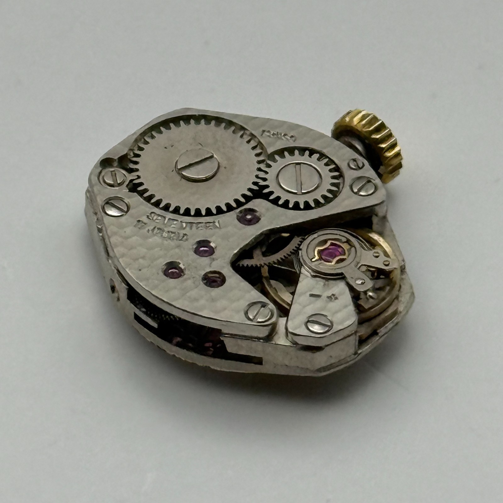 FHF 69-21 Watch Movement Uno 17 Jewels Swiss Manual Wind Parts Repair 15.3mm