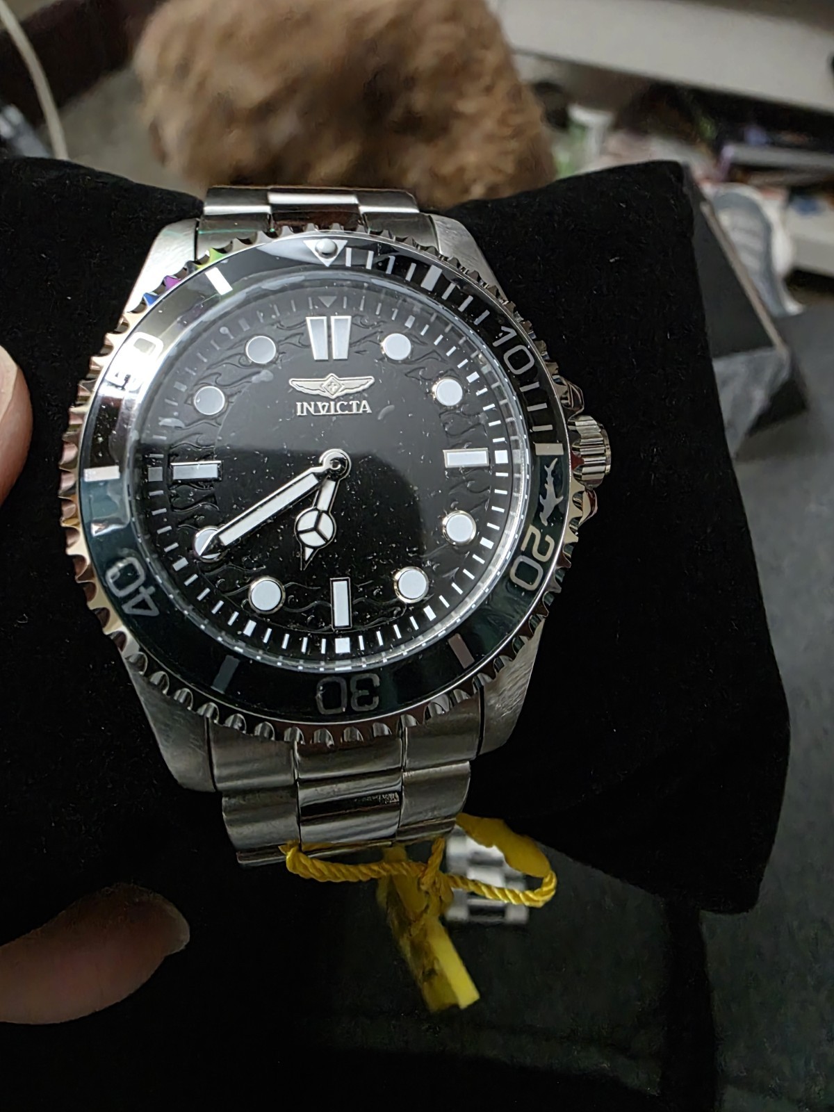 Invicta Men’s Diver Quartz Watch, Silver Stainless Steel, Bruce Wayne